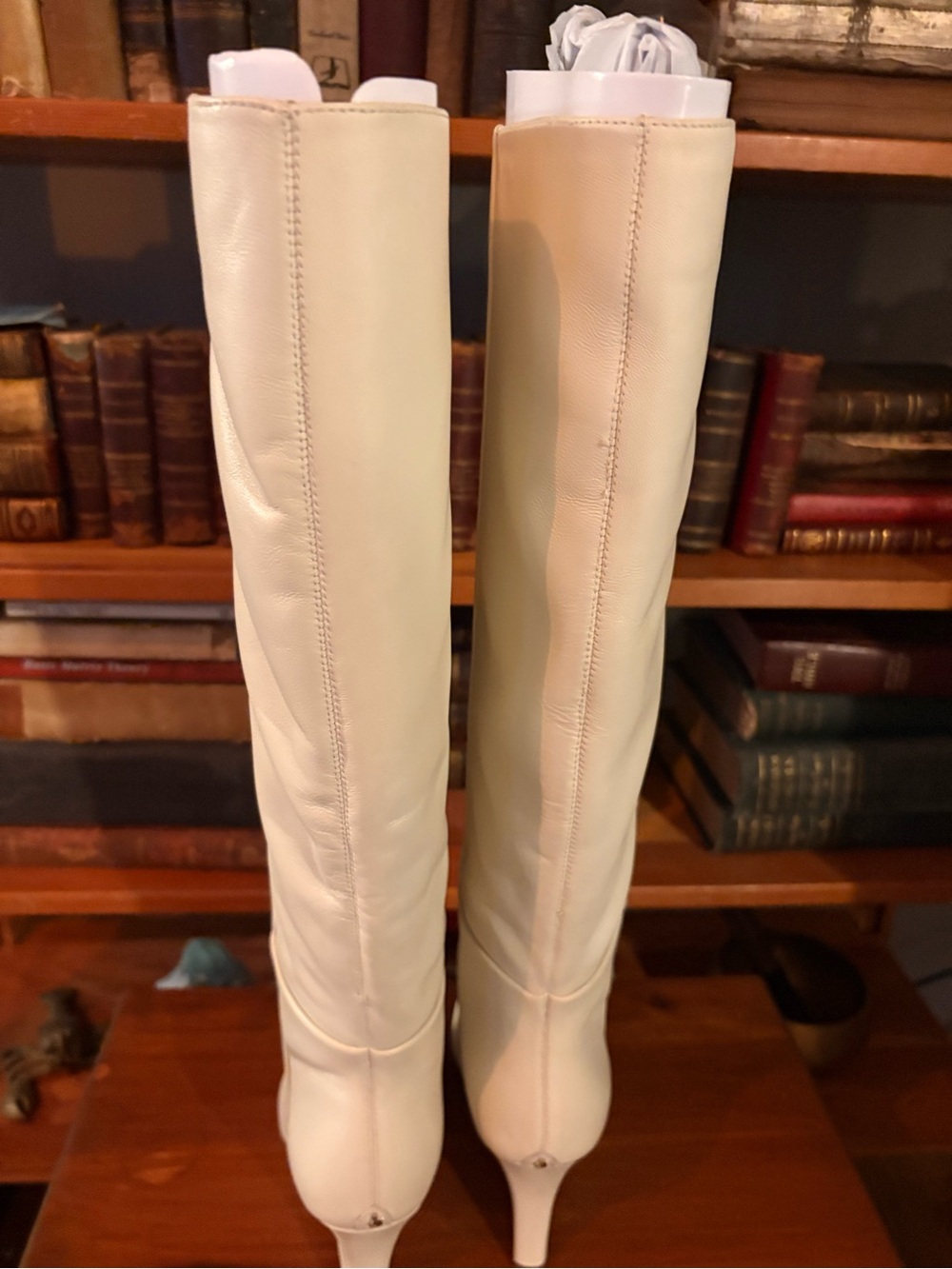 Sam Edelman Vance Ivory Knee Pointed-Toe Boots - Picture 9 of 13